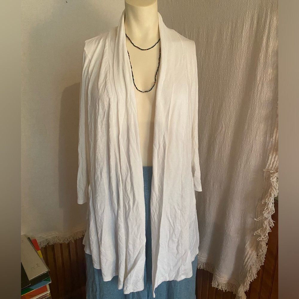 Rayon Open Front Cardigan